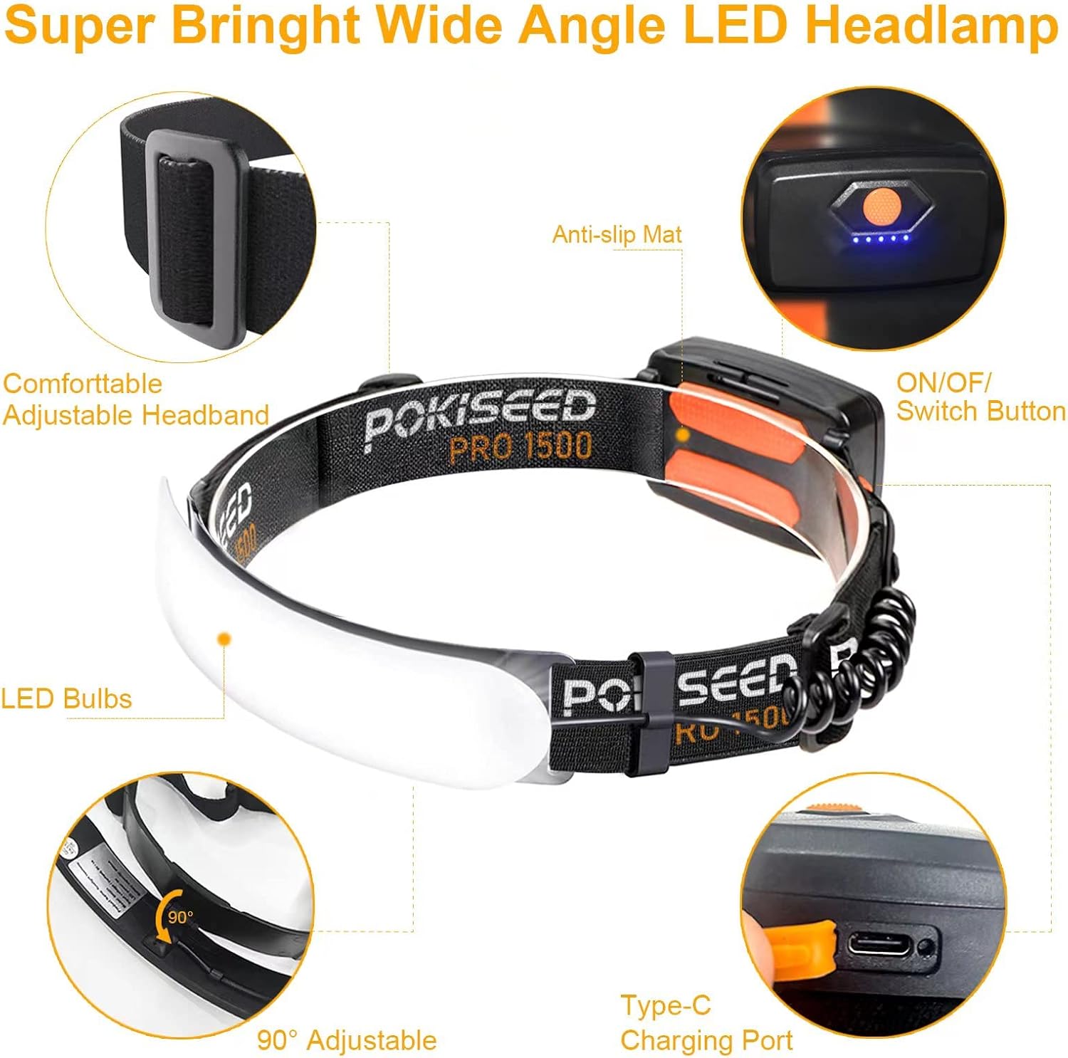 Thumbnail 1 de LED Headlamp 1500 Lumens ⚡