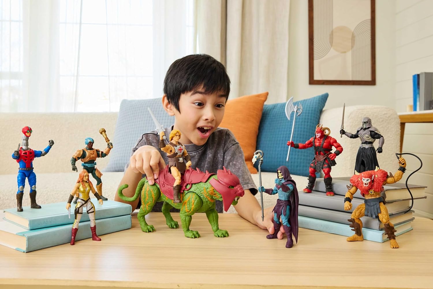 Detalle 2 de Masters of the Universe Film 2026 Battle Cat Figur – Beißaktion, Brüllfunktionen und Film-Optik