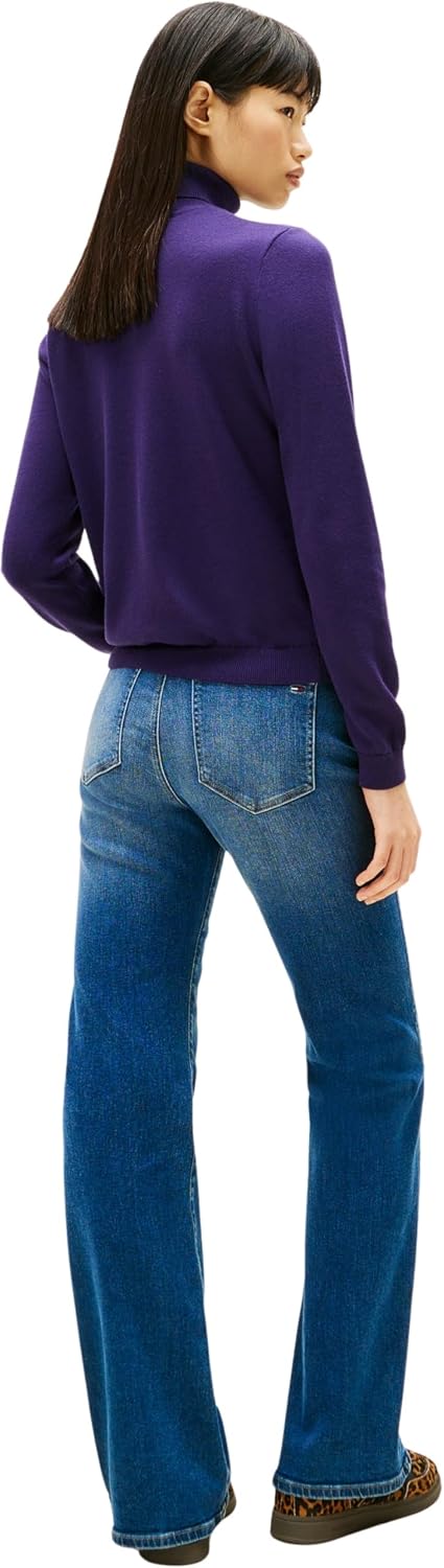 Thumbnail 1 de Tommy Jeans Pull Femme Essential à col roulé en maille côtelée