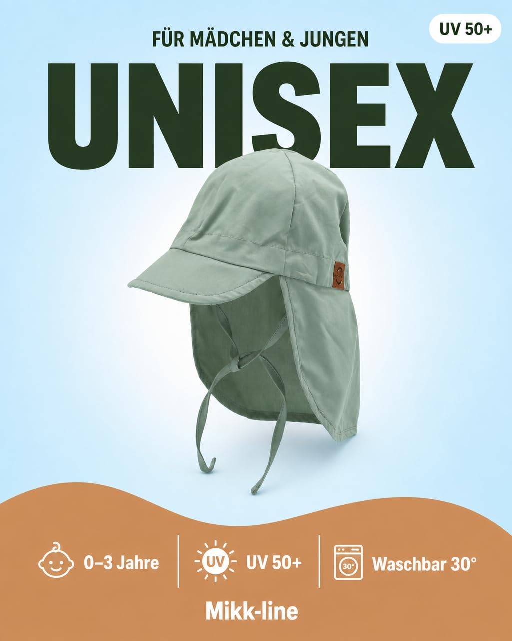 Thumbnail 6 de Mikk-line Sunhat Green Bay : casquette solidaire UV50+ pour enfants