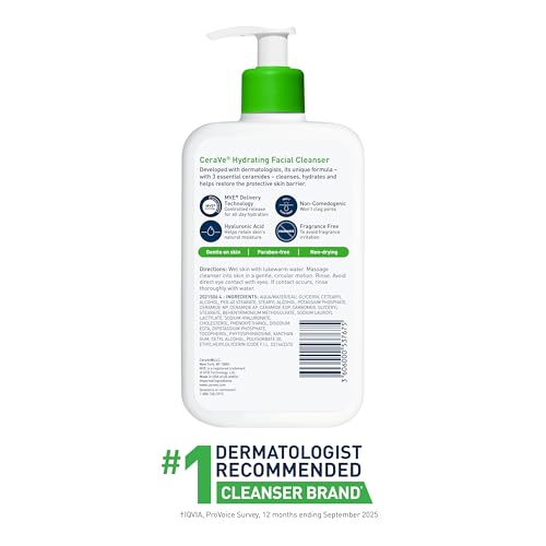 Thumbnail 6 de CeraVe Hydrating Cleanser with Hyaluronic Acid – Gentle Daily Face Wash for Dry Skin