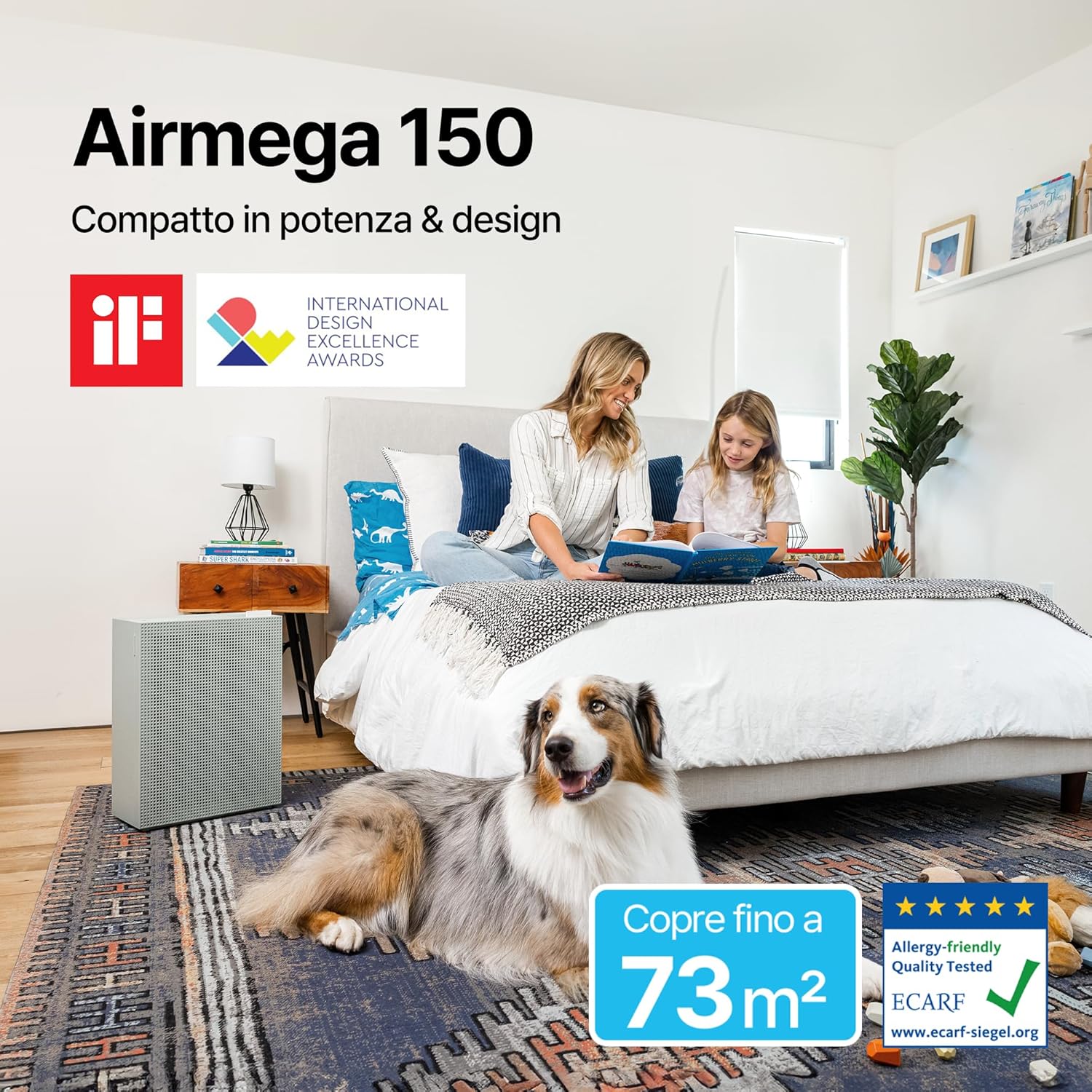 Detalle 2 de Coway purificatore d’aria per casa e camera: Airmega 150, silenzioso e affidabile