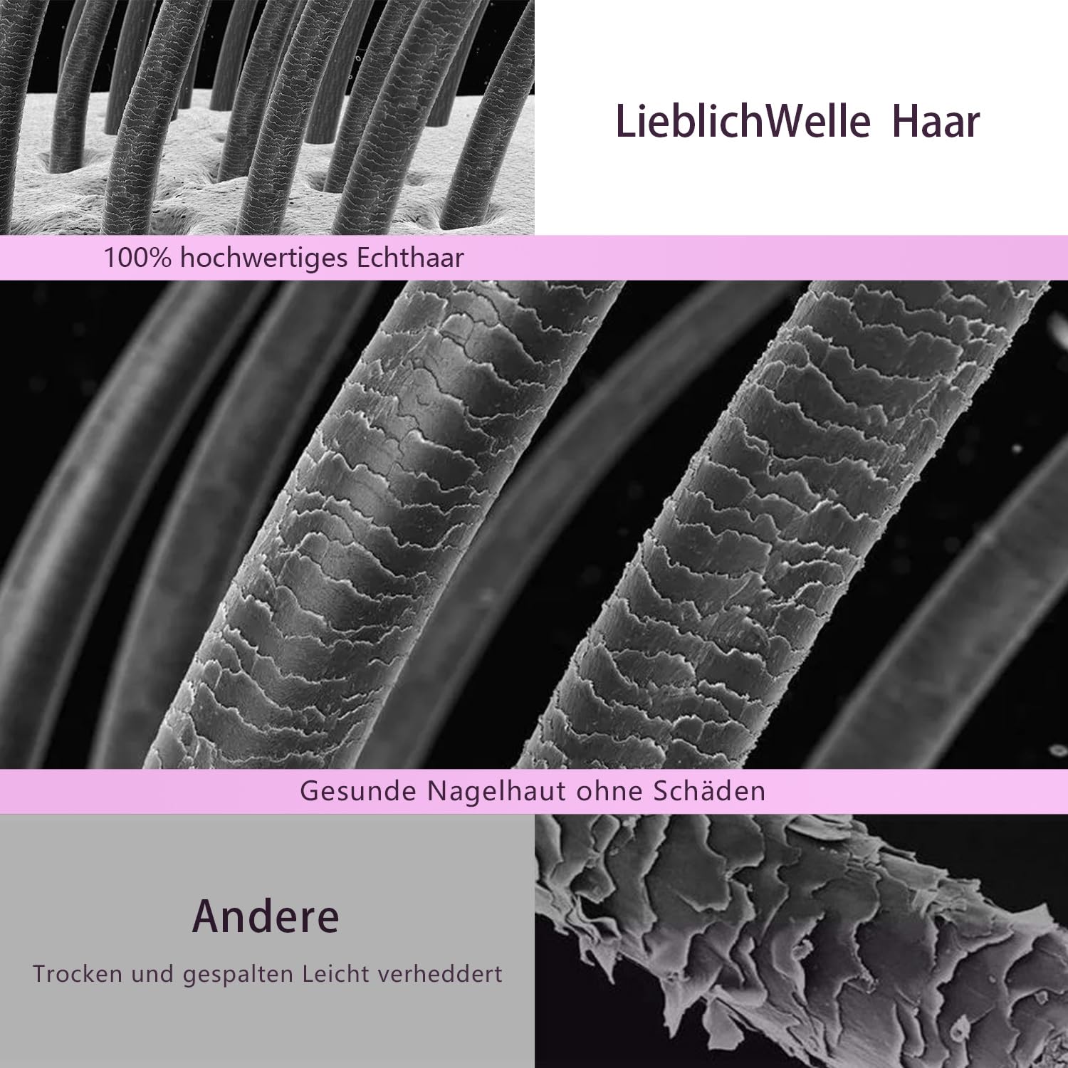 Thumbnail 5 de LieblichWelle Tape Extensions Echthaar 40 cm