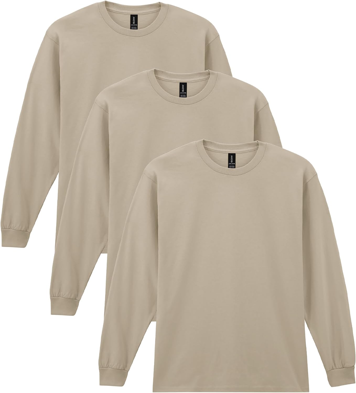 Thumbnail 6 de Gildan Adult Ultra Cotton Long Sleeve T-Shirt (Style G2400) – Multipack