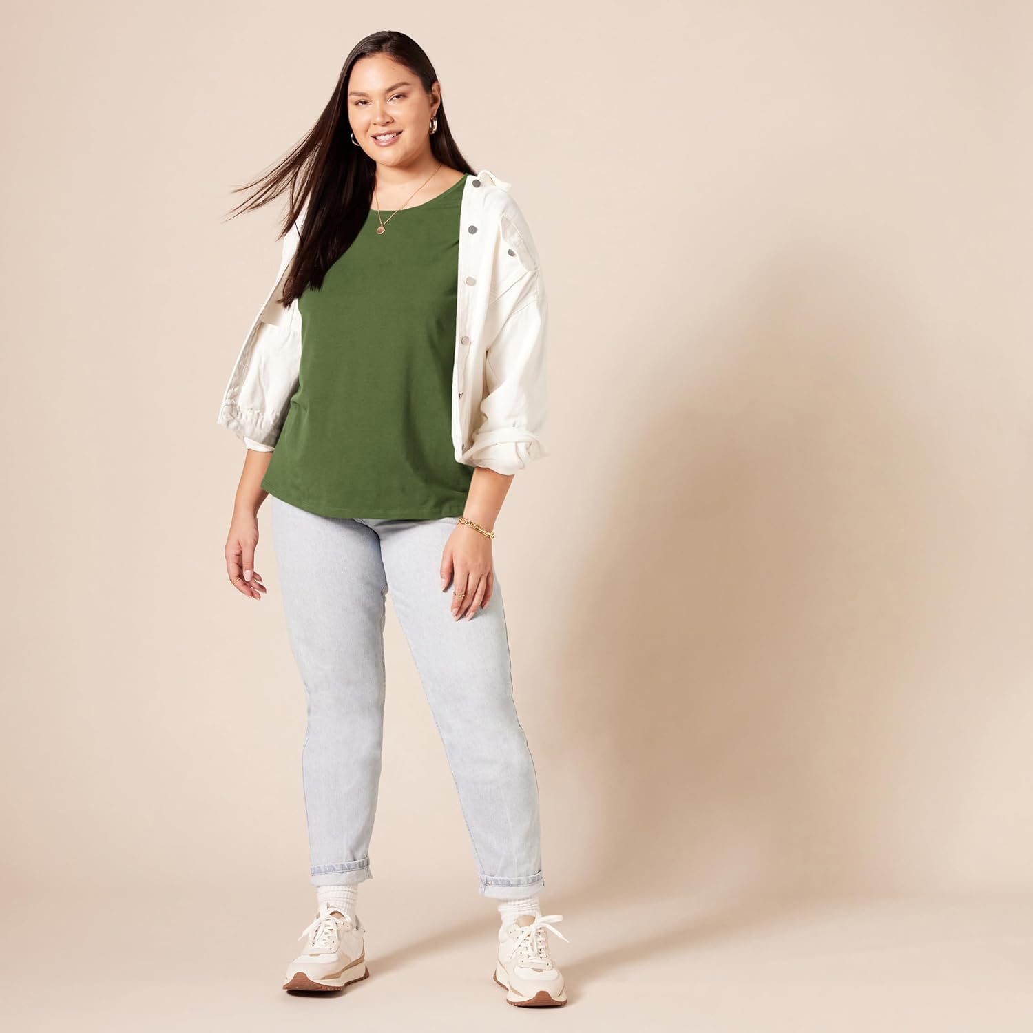 Thumbnail 6 de Amazon Essentials T‑Shirt a Maniche corte con vestibilità Classica da Donna – kit multi-taglia