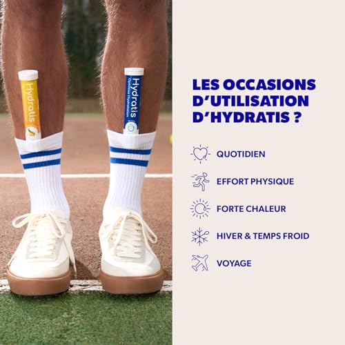 Detalle de HYDRATIS – Pastilles Hydratation Électrolytes Mix Fruits des Bois, Pêche et Citron/Sureau (60 pastilles) – Énergie et Hydratation