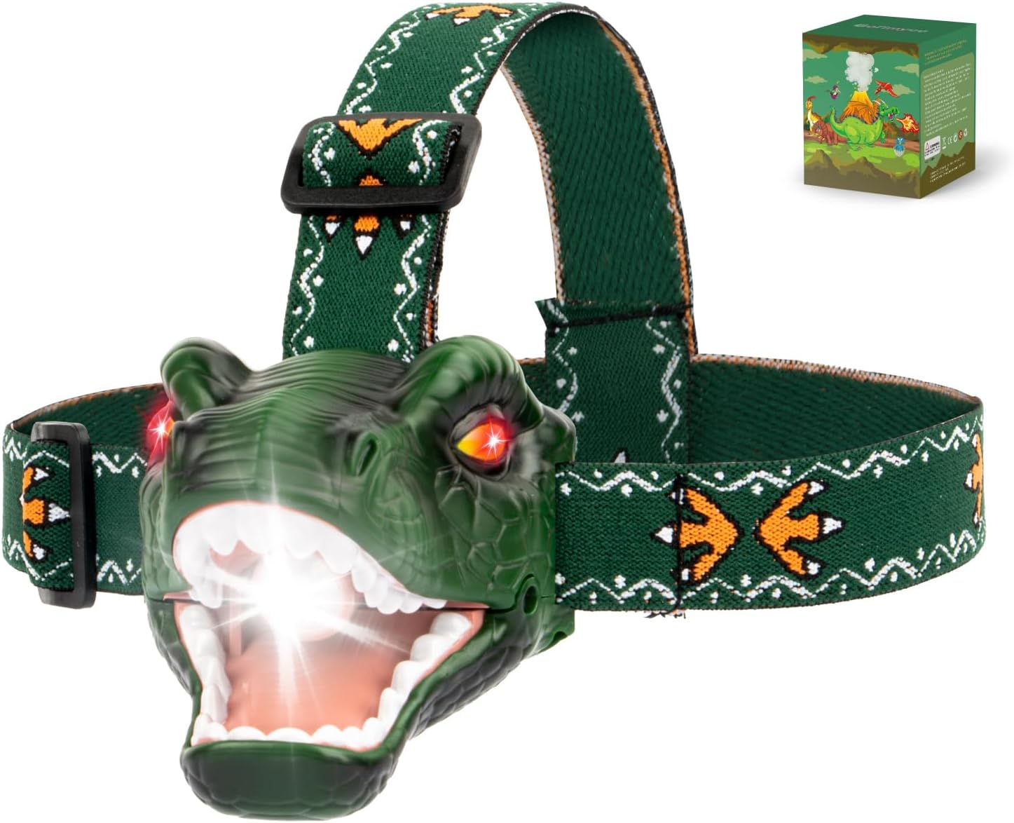 Detalle de Gofimyee T-Rex Dinosaur Headlamp for Kids