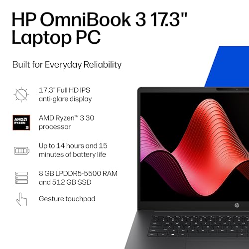 Detalle 2 de HP OmniBook 3 17.3-Inch Laptop PC (17-dp0199nr) Review