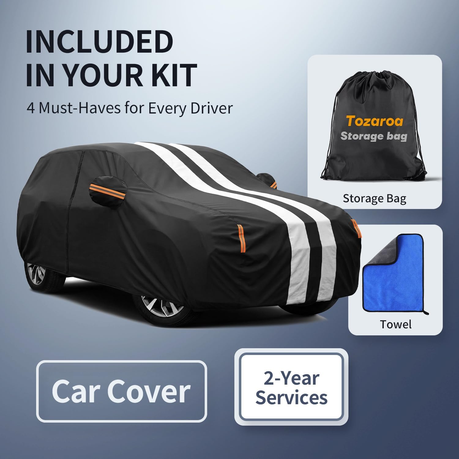 Thumbnail 6 de Tozaroa Honda Odyssey Car Cover (1995–2026), Waterproof Custom Fit with Zipper