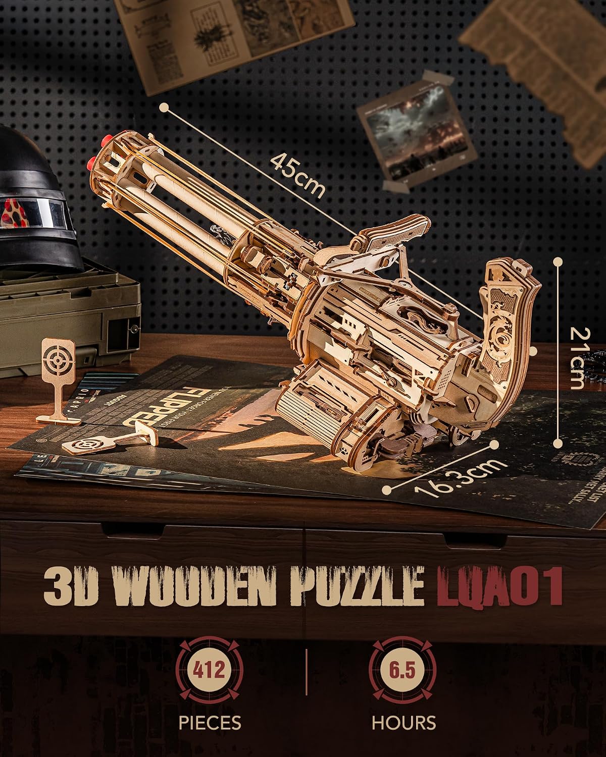 Thumbnail 5 de ROKR LQA01 3D puzzle kit, 412 pieces