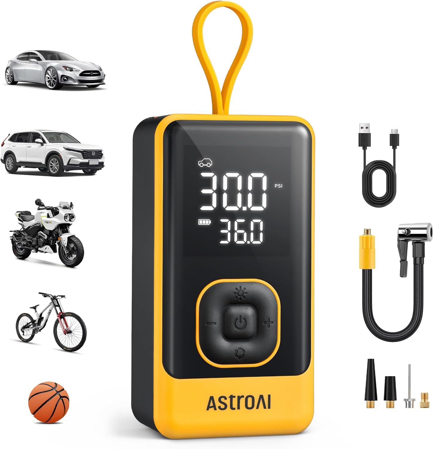 Detalle de AstroAI L7 Air Inflator 150PSI