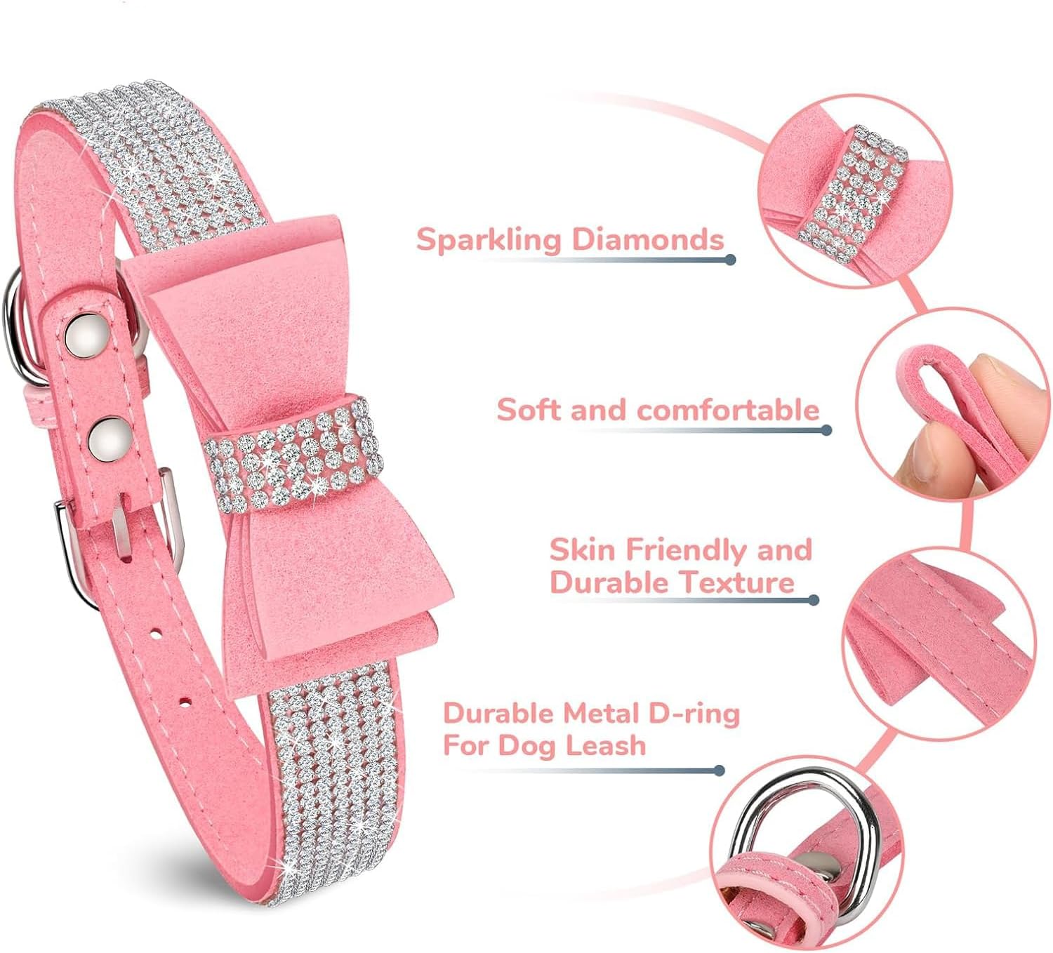 Detalle 2 de Dog Collar, Suede