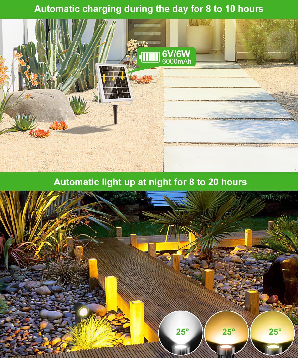 Thumbnail 1 de Faretti Solari Esterno CLY 1200LM 6 in 1 con telecomando e 3 temperature colore (IP66)