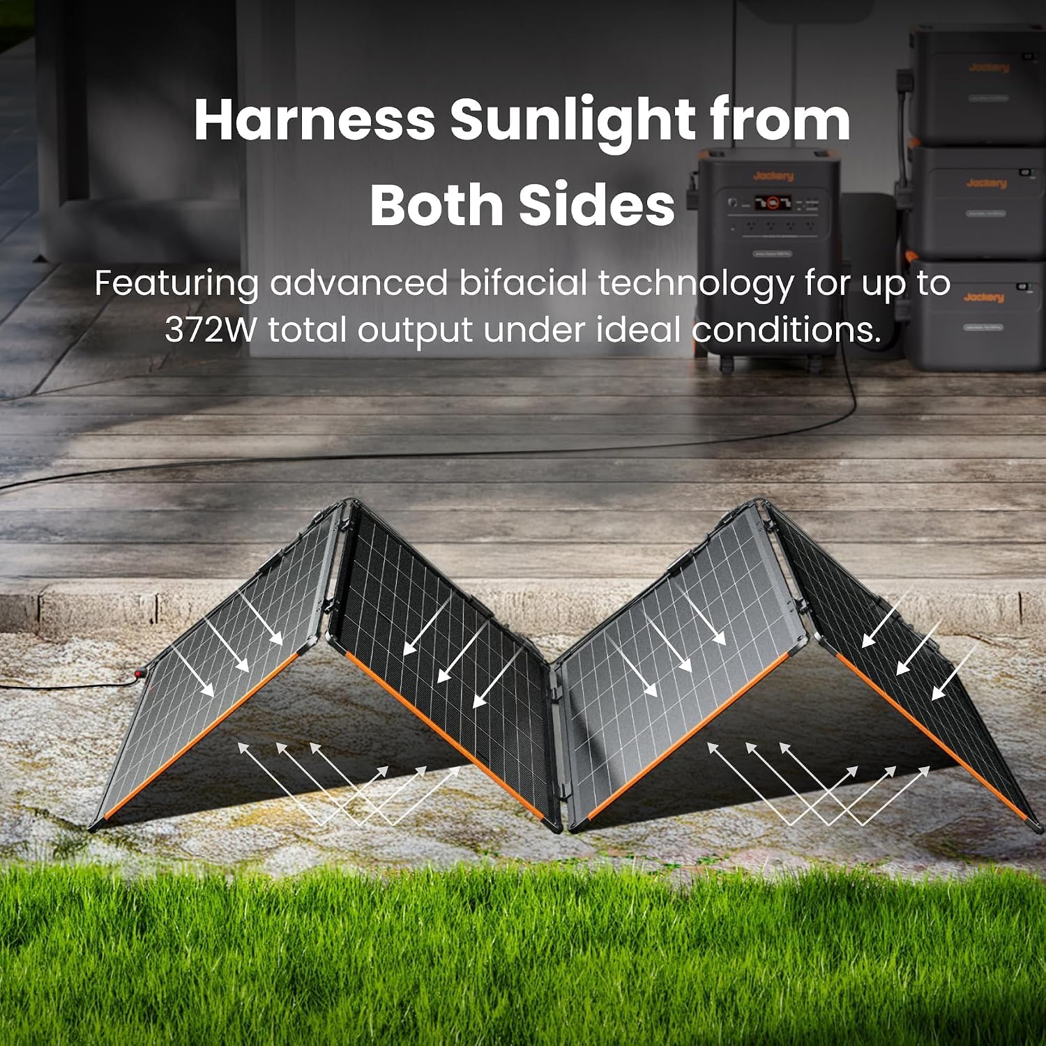 Detalle de Jackery JE-5000A Solar Generator, 5040Wh LiFePO4 with 340W Solar Panel