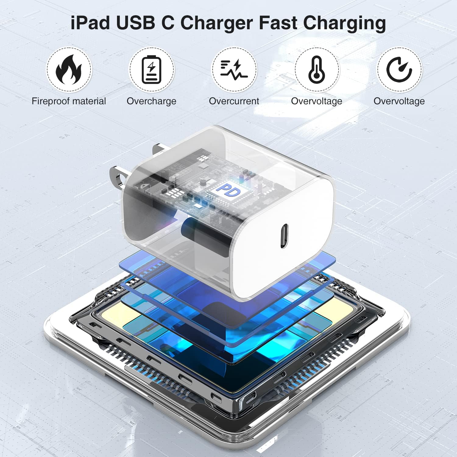 Thumbnail 2 de iPhone 17 20W Fast Charger with 10ft USB‑C Cable