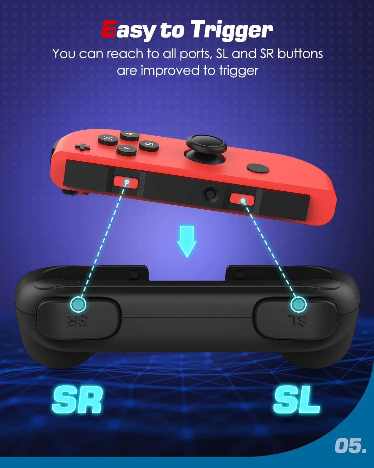 Thumbnail 6 de Switch Joy-Con-Grip von MoKo für 2 Stück