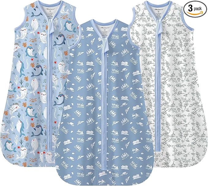 Detalle de Mosebears Saco de Dormir de Verano para Bebé 👶 (3 Pack)