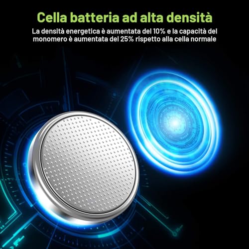 Detalle de POWEROWL CR2032 20 pezzi: batteria al litio 3V per telecomandi e piccoli dispositivi