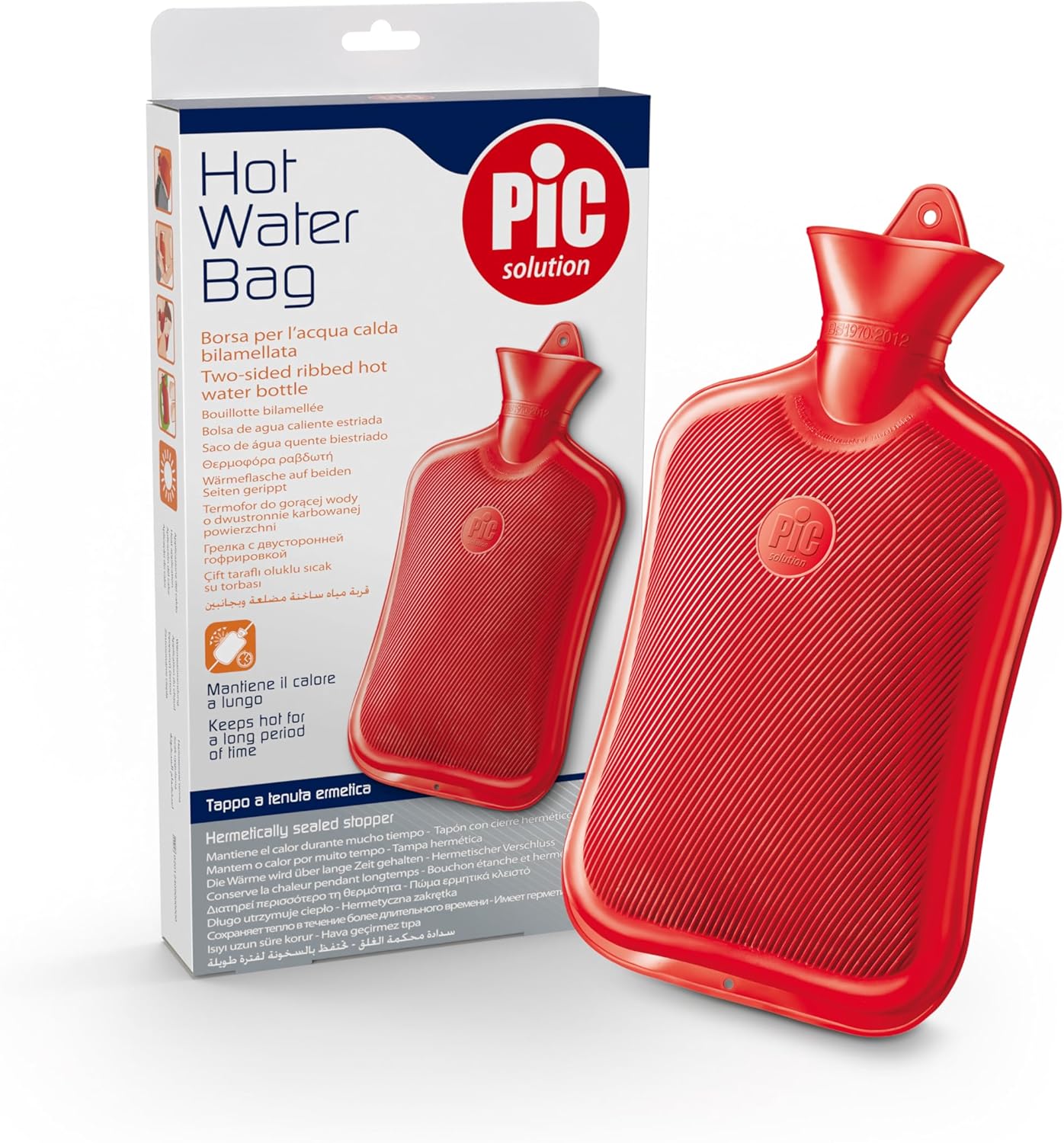 Thumbnail 6 de Pic Solution Borsa dell’acqua calda con cover in gomma naturale