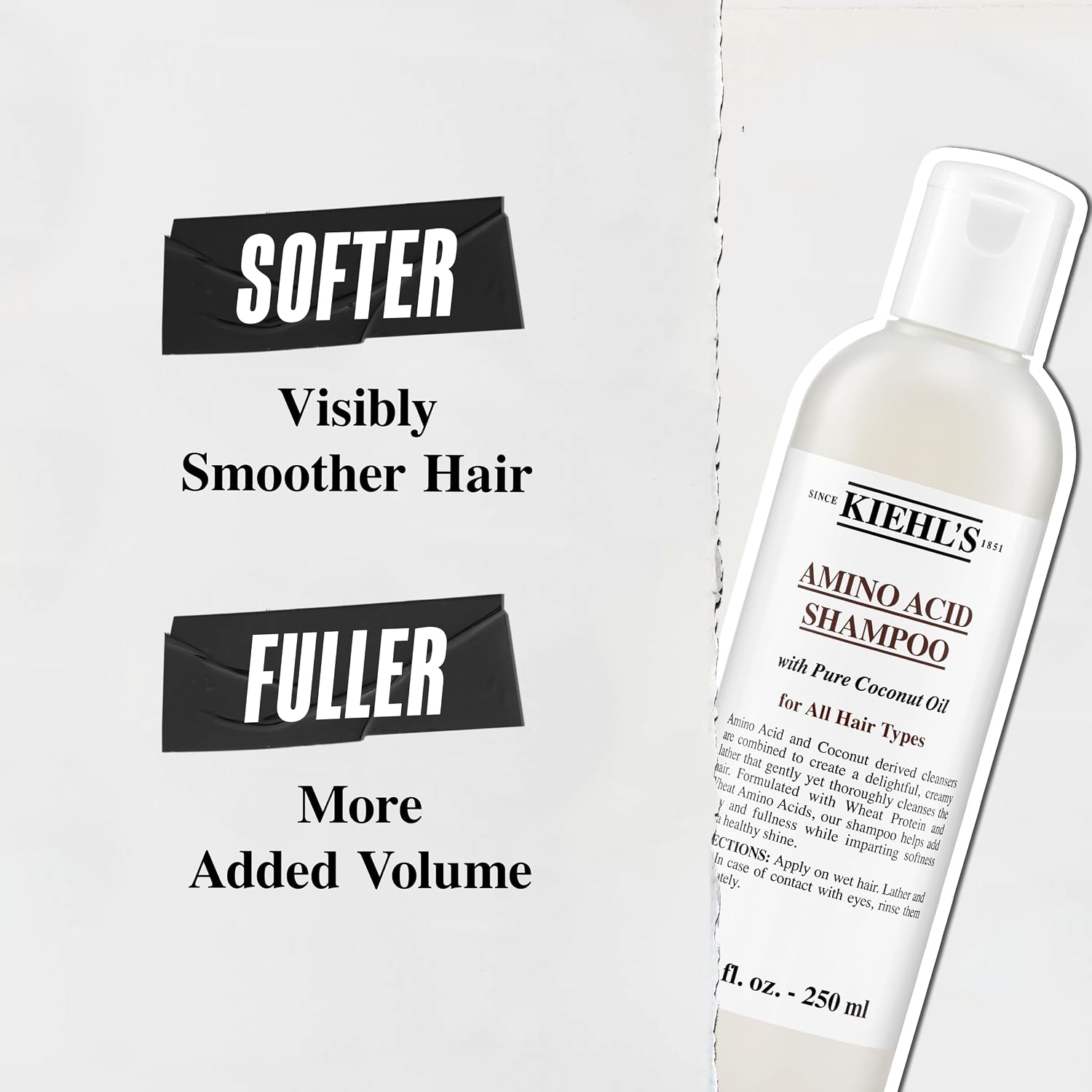 Detalle 2 de Kiehl's 3700194708573 Amino Acid Shampoo, Daily Cleanse for All Hair Types