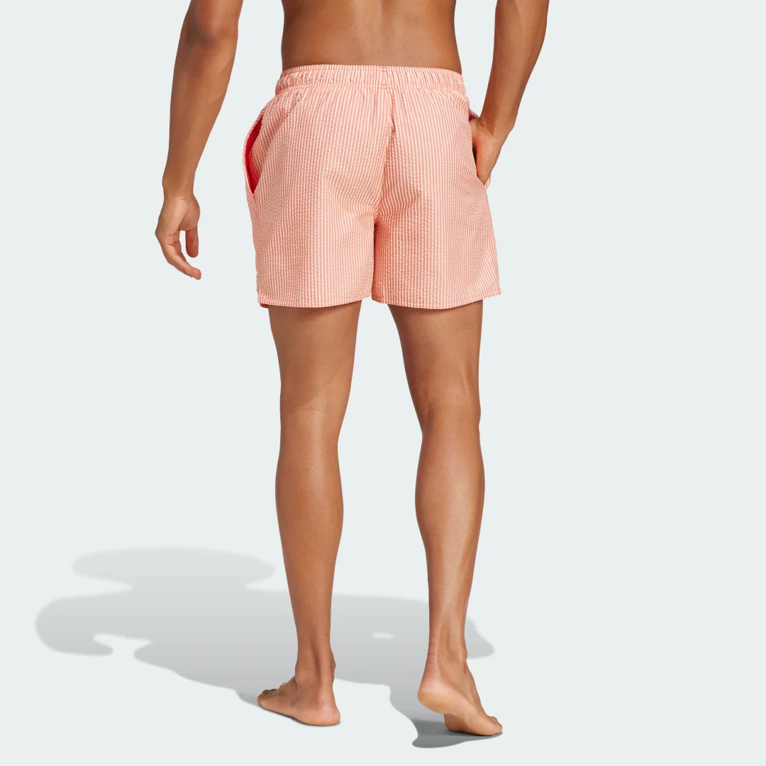 Detalle 2 de adidas Bañador Stripey Classics Short Length rojo