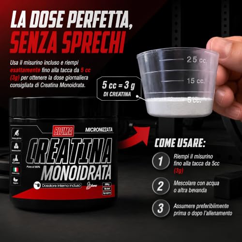 Detalle de Creatina Monoidrata in Polvere Micronizzata 350 g – Bluma