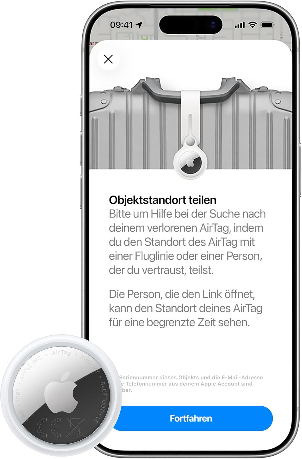 Detalle de Apple AirTag (2. Generation) 4er Pack – Ortungsgerät für Schlüsselbund und mehr
