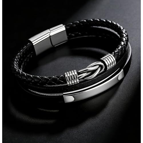 Detalle de Gkmamrg bracelet en cuir homme 22,5 cm