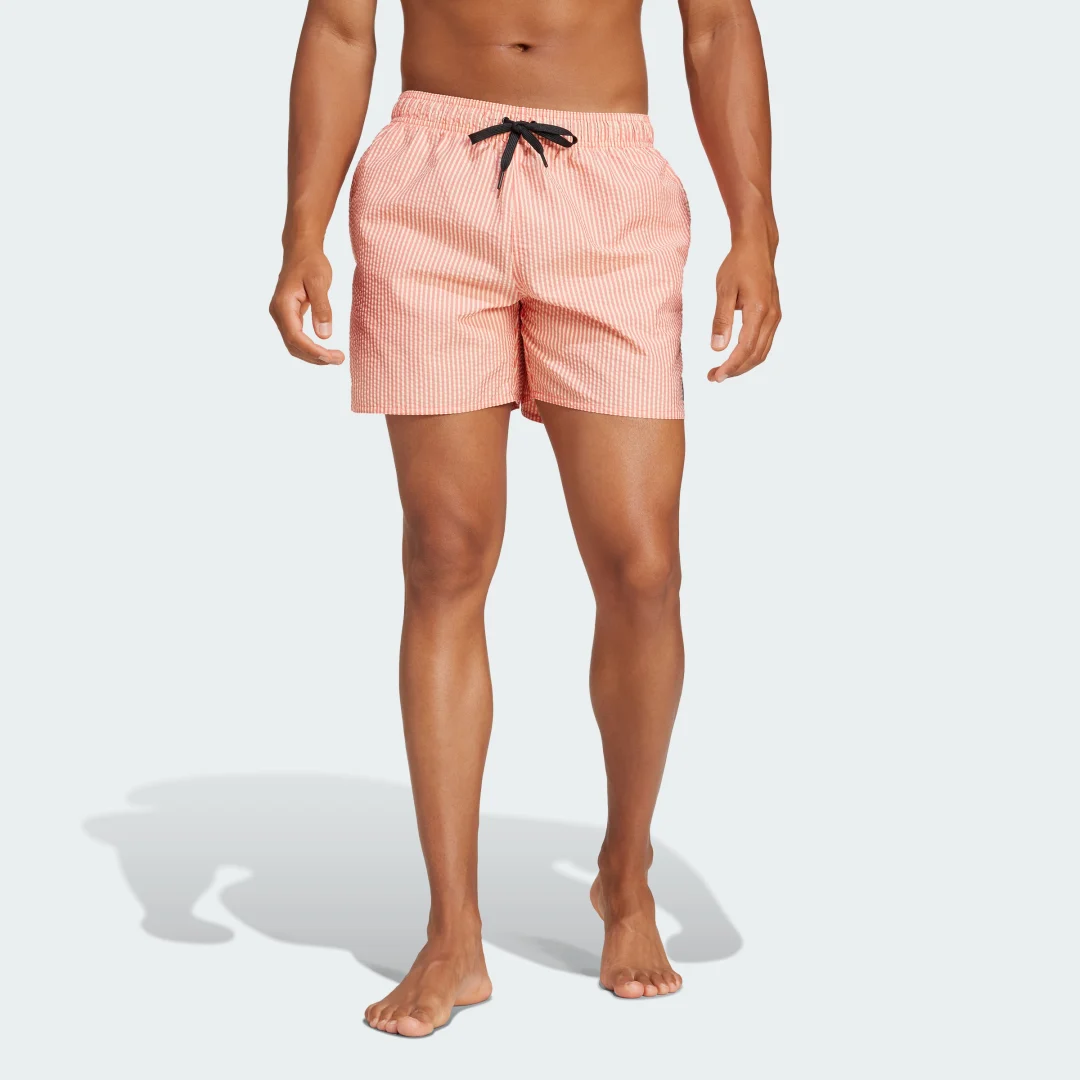 Detalle de adidas Bañador Stripey Classics Short Length rojo