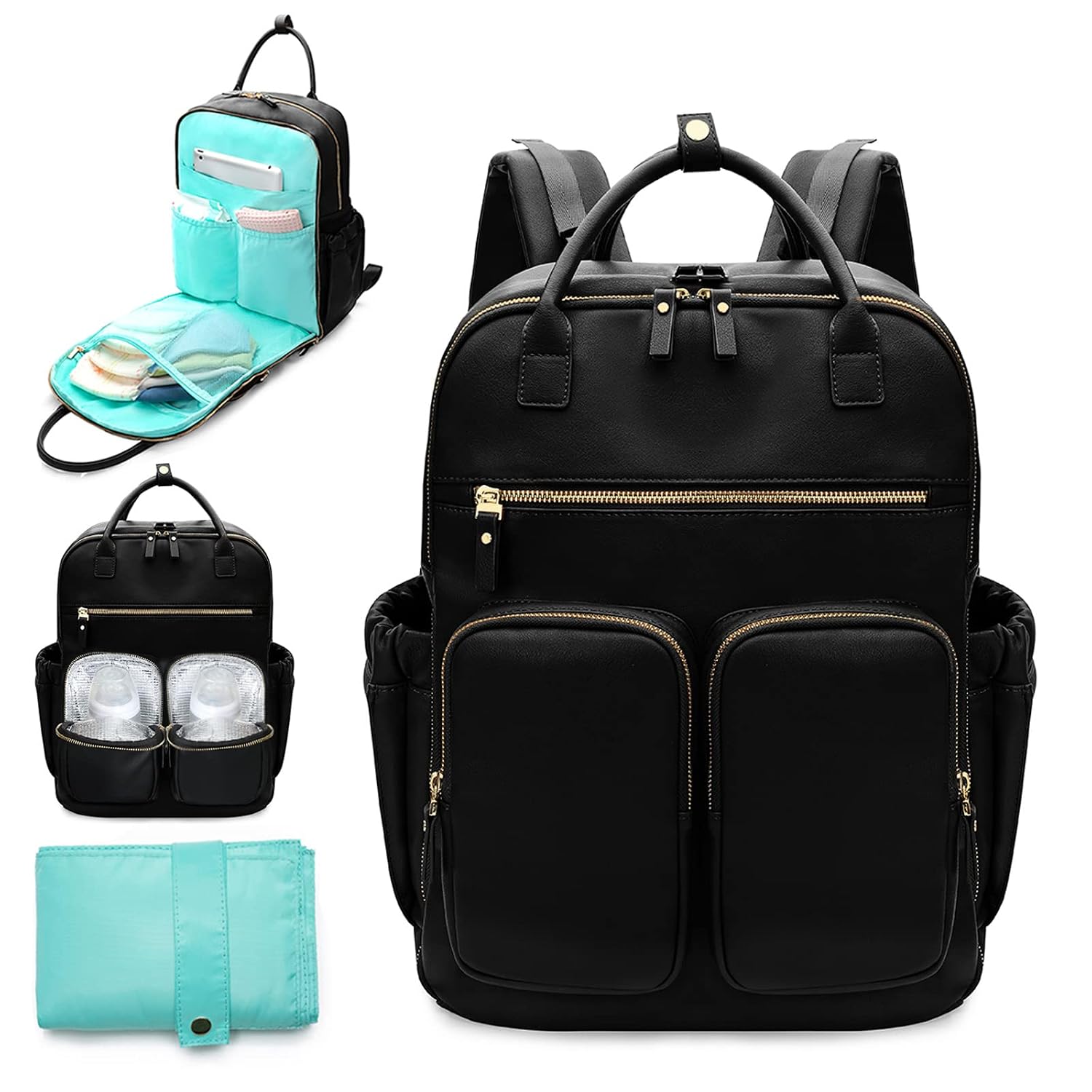 Detalle de MOMINSIDE Diaper Backpack with 18 Pockets