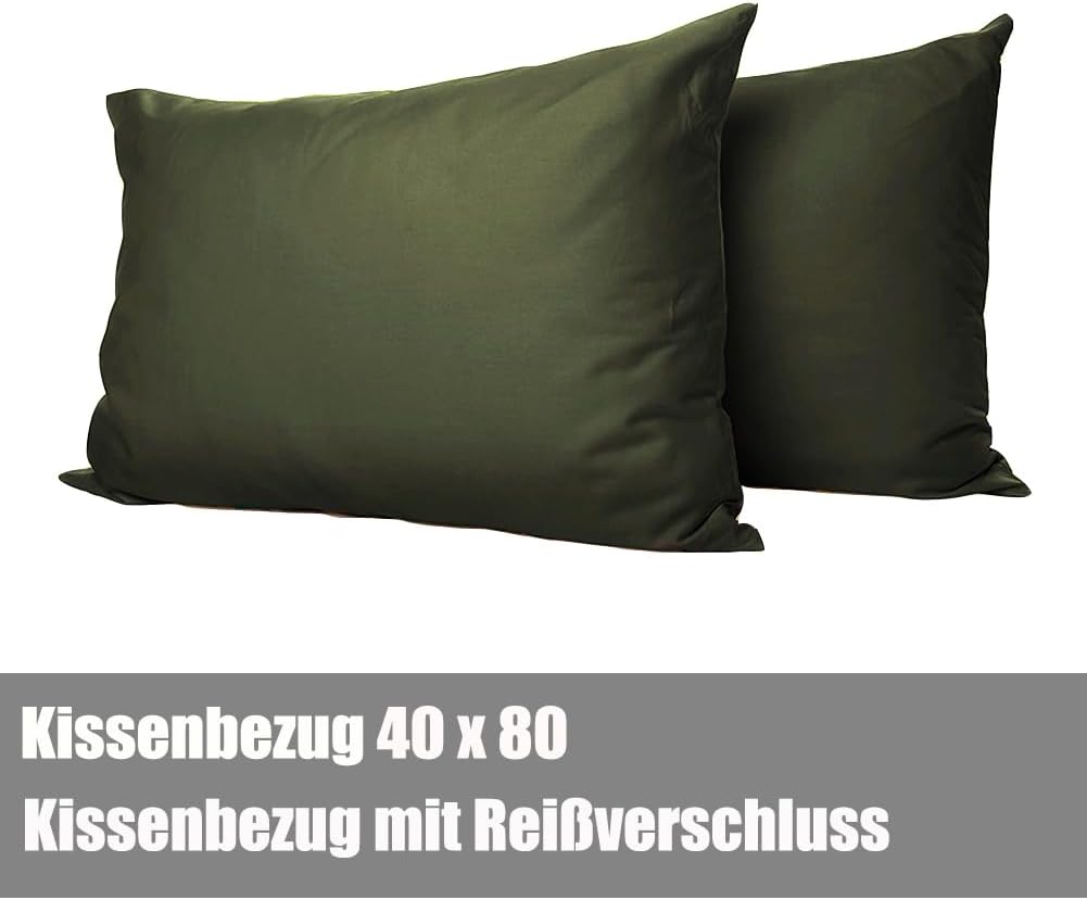 Detalle de Soifox Bettwäsche Grün 135x200, 4-teilig