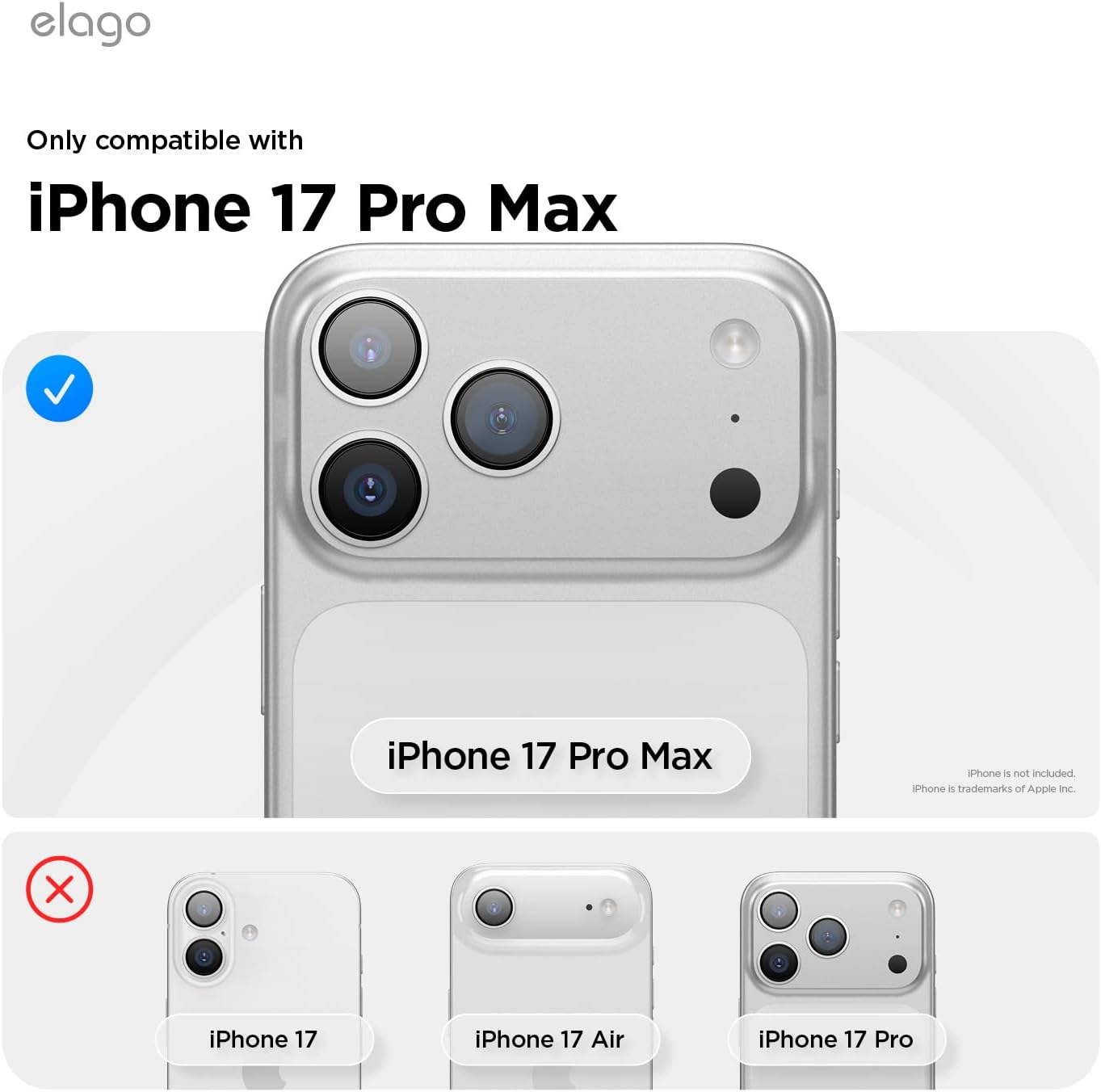Detalle 2 de elago Pellicola Privacy in vetro temperato 9H per iPhone 17 Pro Max – protezione anti-spy (2 pezzi)