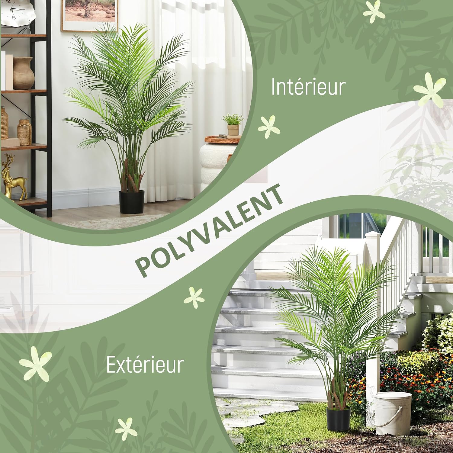 Thumbnail 3 de HOMCOM Palmier artificiel 120 cm
