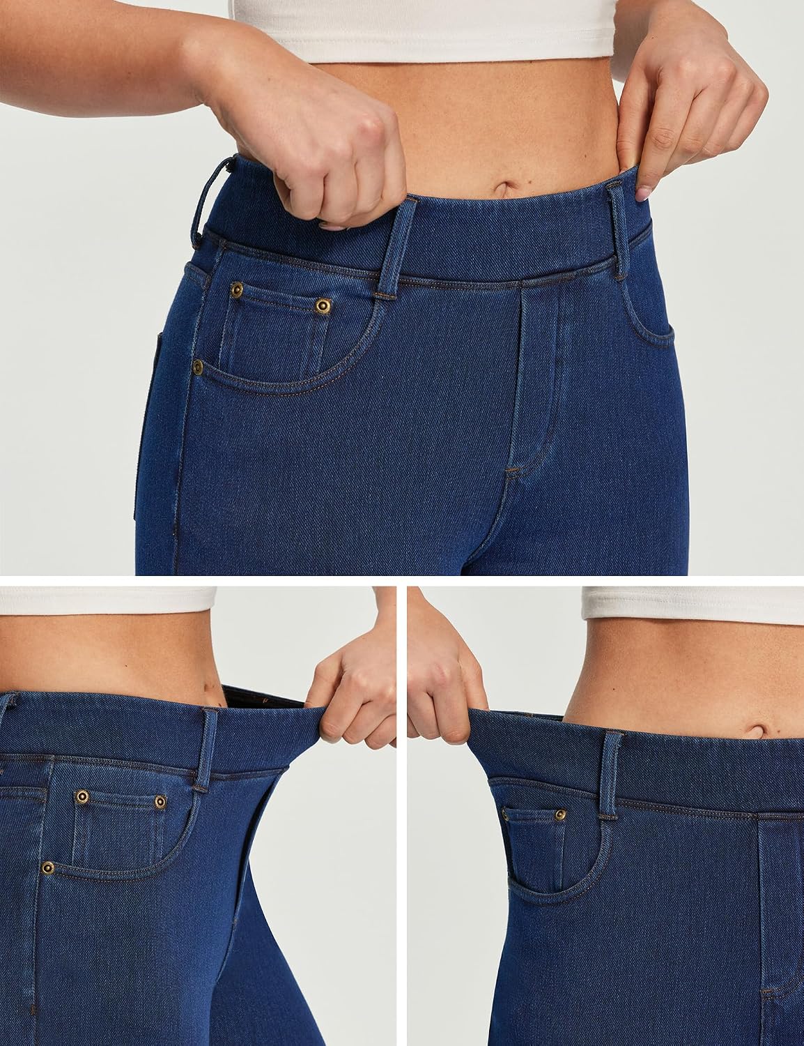 Thumbnail 3 de Pull-On Jeans in Stretch Denim
