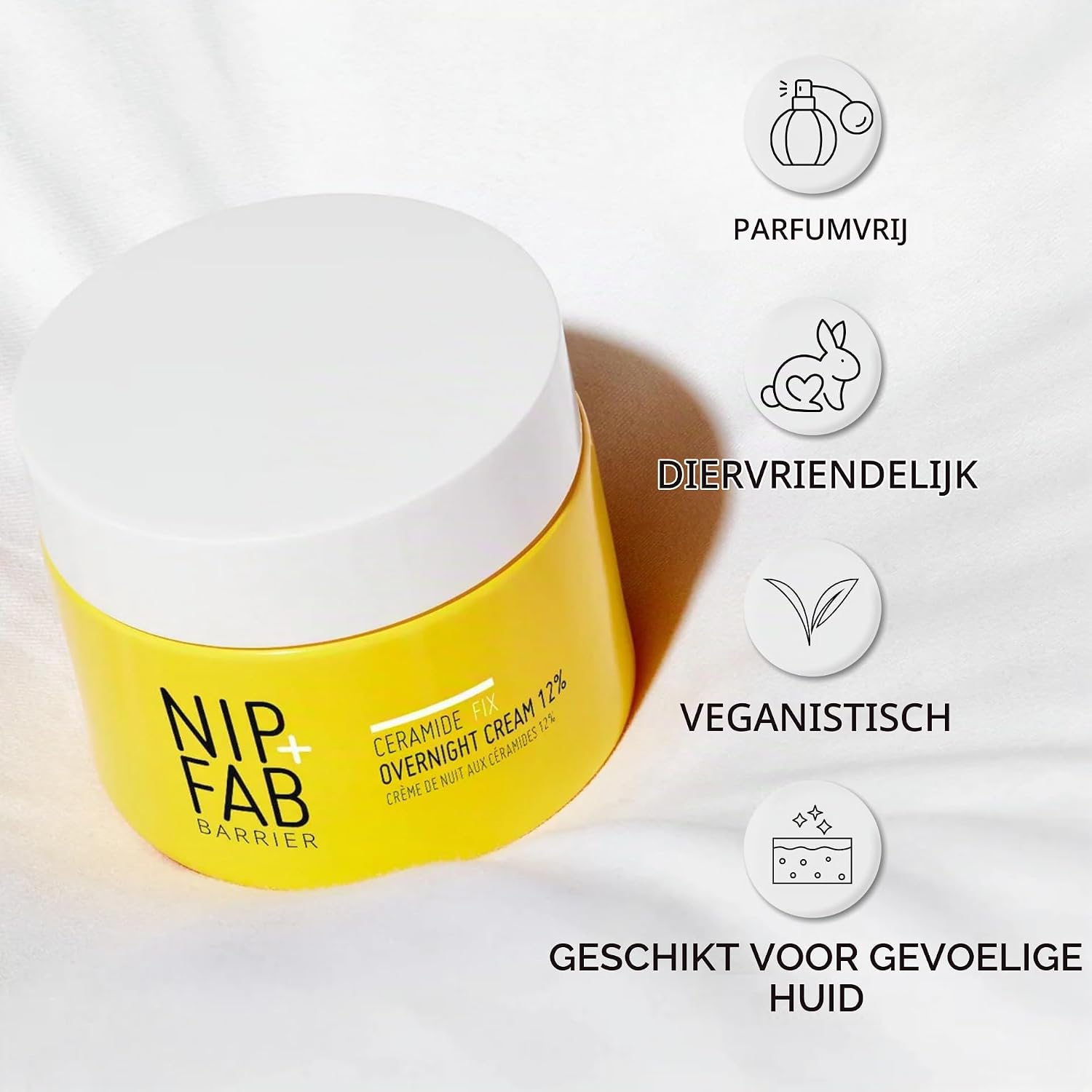 Detalle de Nip+Fab Ceramide Fix Overnight Cream nachtcrème 12%, 50 ml