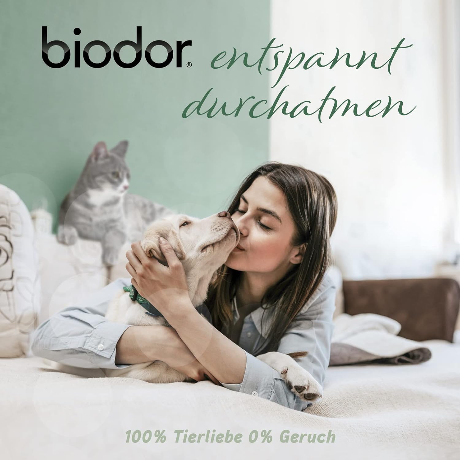 Detalle de Biodor Animal Wäschespülung 1L – Geruchsneutralisierer, Enzymreiniger und Fleckenentferner für die Tierumgebung