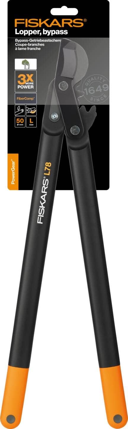 Thumbnail 6 de Fiskars PowerGear II Bypass-Getriebeastschere L78 – 70 cm, Antihaftbeschichtet, rostdichter Präzisionsstahl