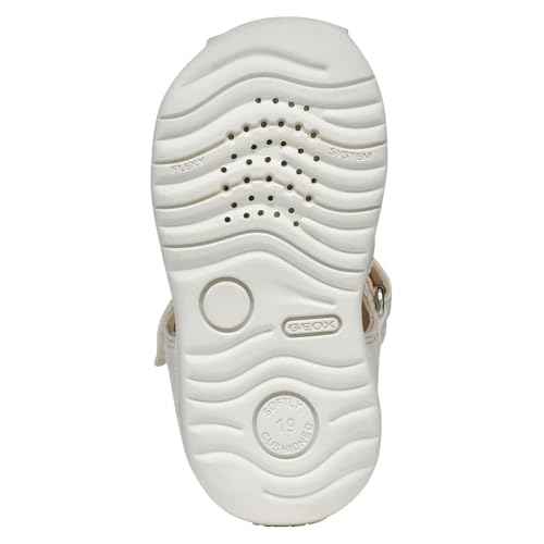 Detalle 2 de Geox B Sandal MACCHIA Gir 👶 Sandalia Bebé-Niñas, White/Silver