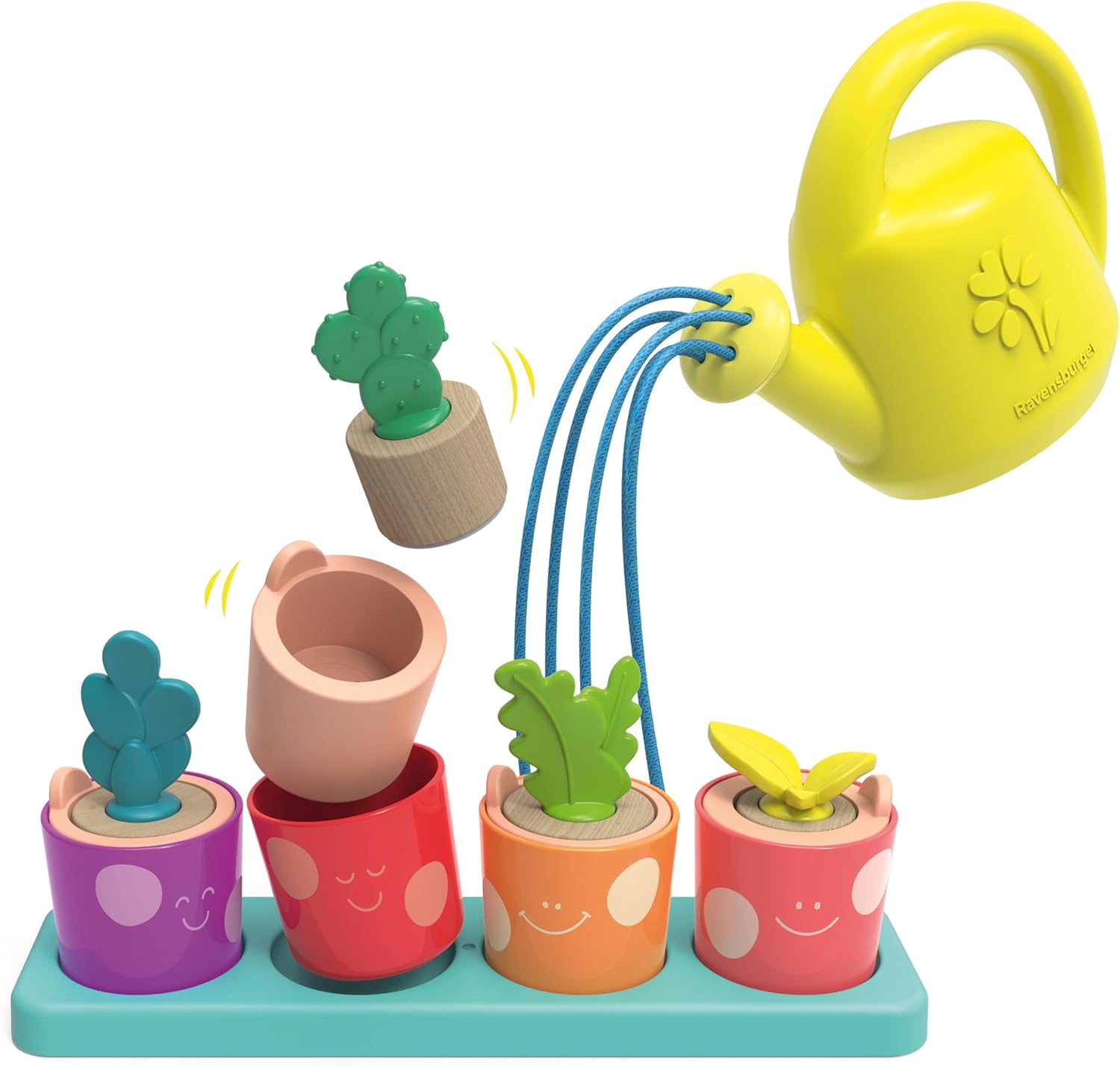 Detalle de Ravensburger Play+ Puzzle- & Spiel-Set: Meine kleinen Pflanzen – Montessori-basiertes Kindergarten-Set ab 18 Monaten