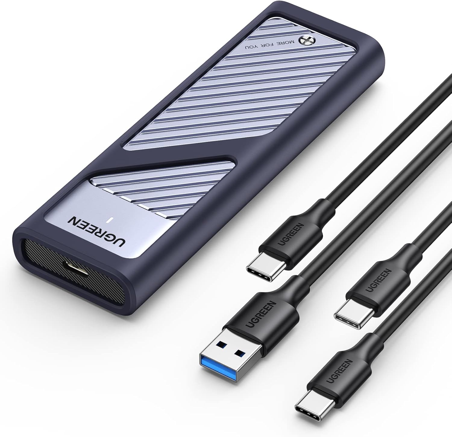 UGREEN Case Esterno per SSD M.2 NVMe PCIe USB C 3.2 Gen 2 10Gbps: scatola esterna robusta e raffrescata