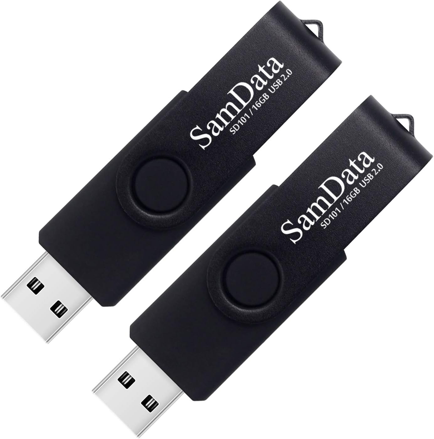 Thumbnail 6 de SamData 32GB USB Flash Drive 2-Pack (Black & Blue) with LED Indicator