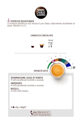 Thumbnail 13 de NESCAFÉ Dolce Gusto Espresso Decaffeinato Caffè – 96 Capsule Compatibili, miscela 100% Arabica