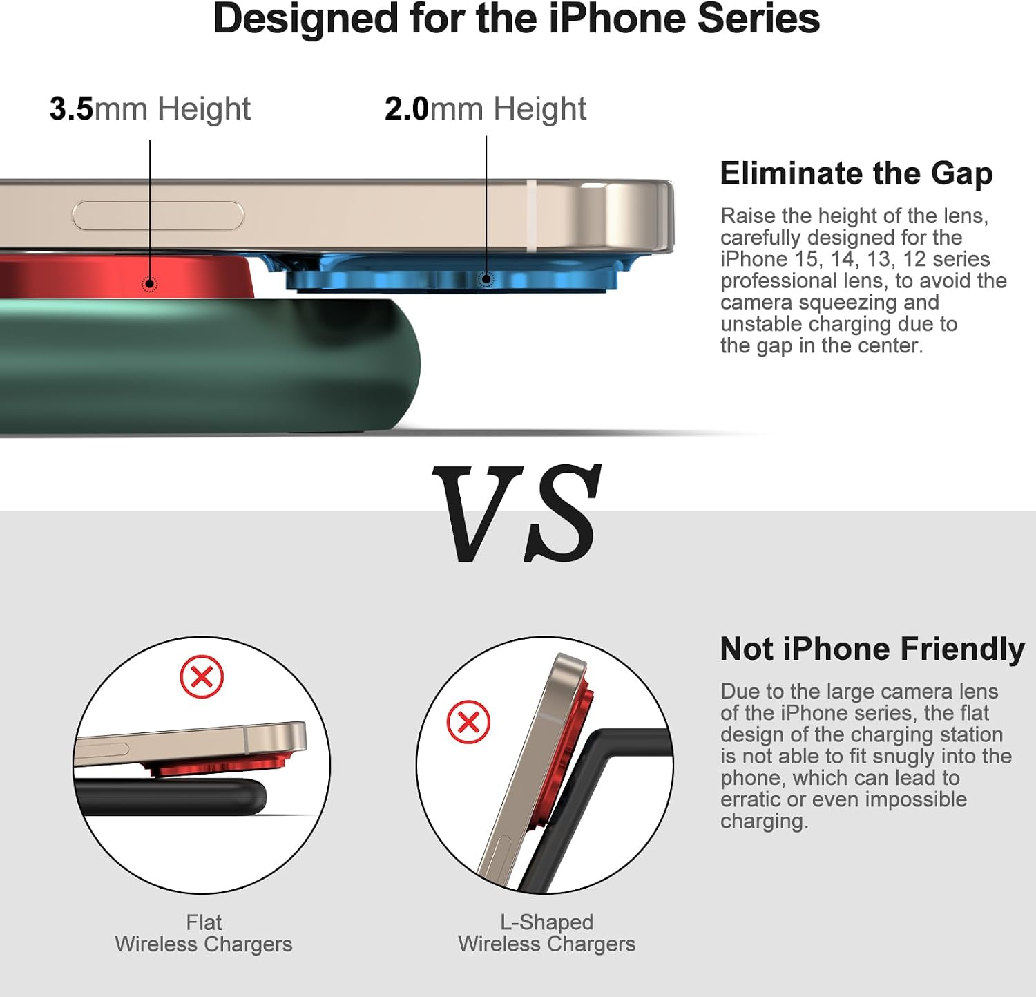 Thumbnail 5 de 3-in-1 Charging Station for Apple Devices (Mag-Safe) with Adjustable Stand for iPhone, Apple Watch & AirPods