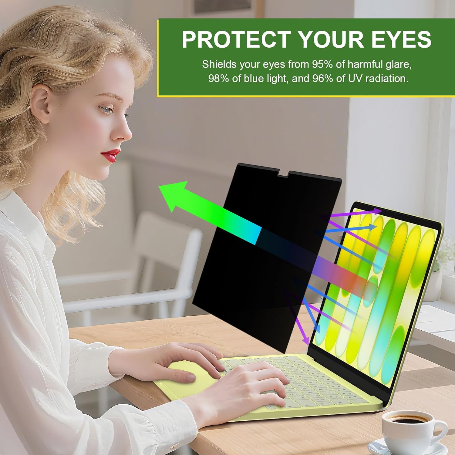 Detalle de LUSA DESIGN Neo 13-Inch Magnetic Privacy Screen for MacBook Neo 13 Inch (A18 Pro, 2026)