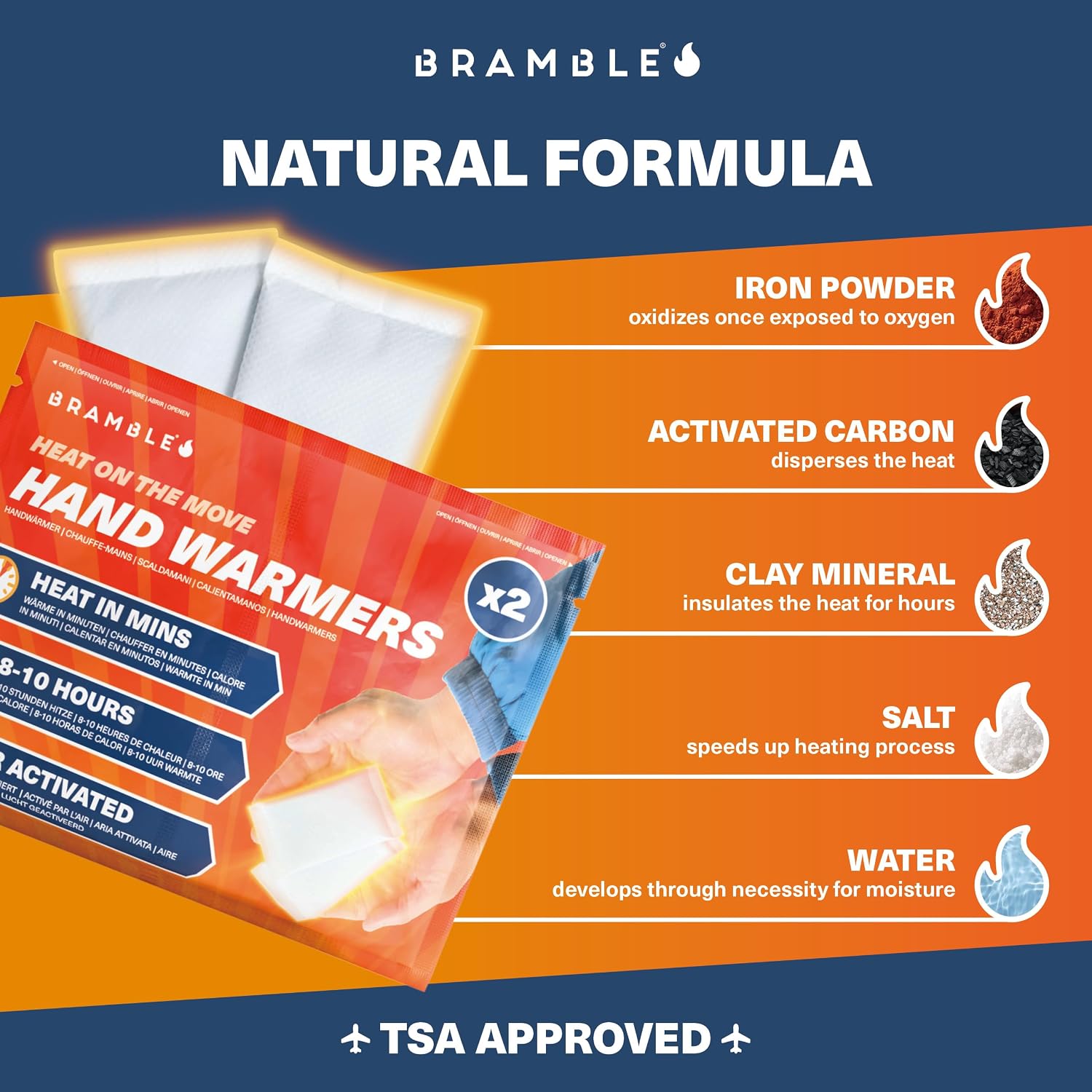 Thumbnail 6 de Bramble S0293 Disposable Hand Warmers, Air-Activated 40-Pair Pack