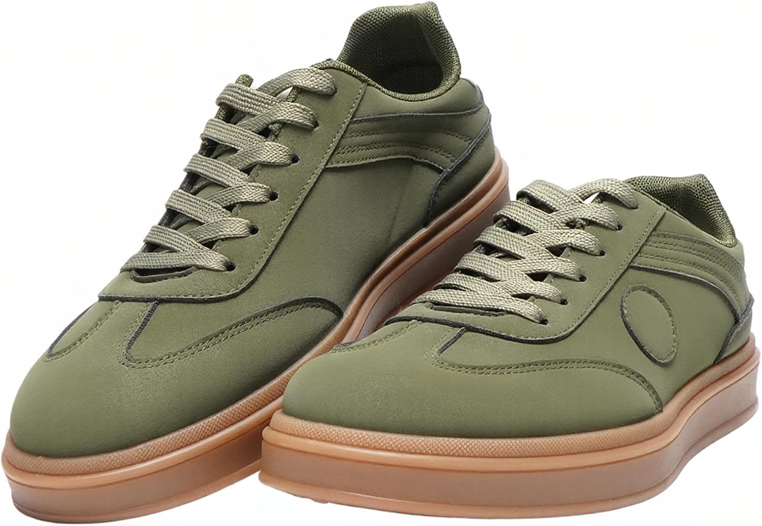 Detalle de JOMIX lage herensneakers met retrodesign, PU-bovenwerk en PVC-zool van 2,5 cm