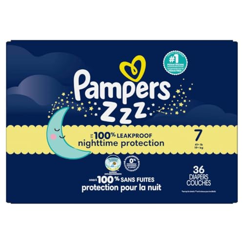 Thumbnail 14 de Pampers ZZZ Overnight Diapers, Size 7 (41+ lbs) – 36 Count