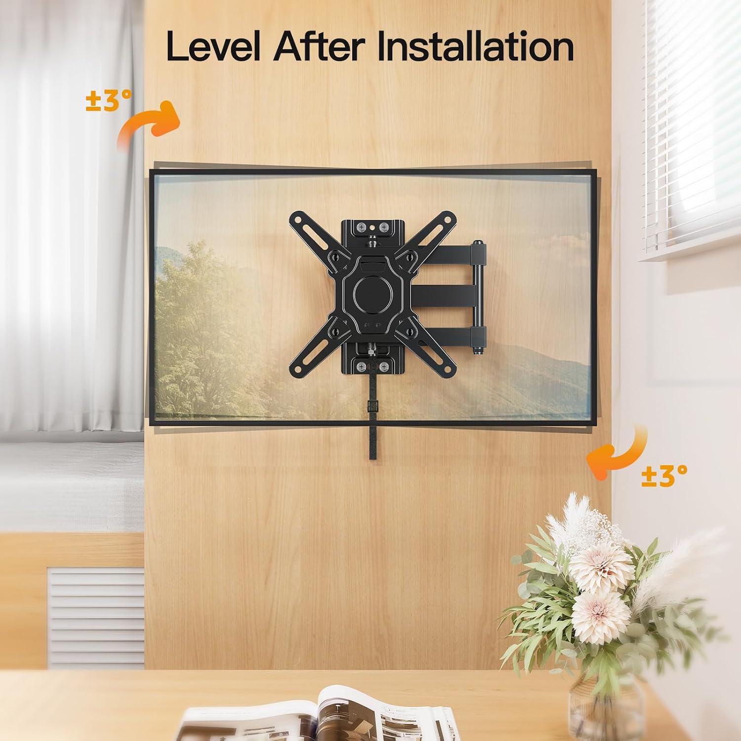 Thumbnail 5 de ELIVED RV TV Mount for Camper — Lockable Full-Motion Mount for 13–43 Inch TVs