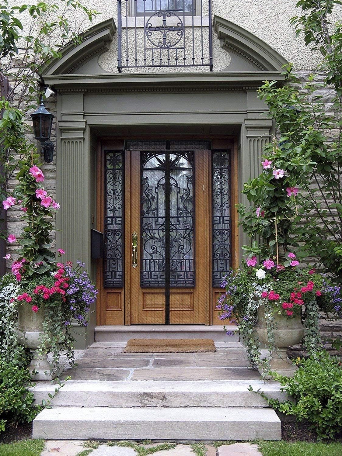 Thumbnail 5 de Magnetic Screen Door Polyester Magnetic Fly Screen Curtain (Black, 80 x 200 cm) for Anti-Mosquito & Pest Protection