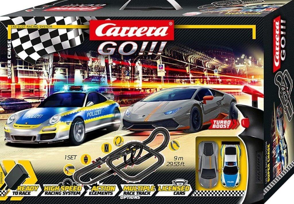 Thumbnail 6 de Carrera GO!!! Chase 'n Race Rennbahn-Set I Rennbahn mit lizensierten Slotcars – bis zu 2 Spieler